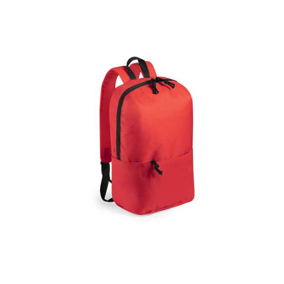 Mochila leisure en resistente poliéster 600D, en extensa gama de vivos colores. Con cierre de cremallera de doble tirador, bolsillo en frontal con cremallera invisible y bolsillo lateral de gran capacidad. Asa de transporte y accesorios en color negro. Espalda y cintas de hombros acolchadas y ajustables. Color blanco especialmente fabricado para marcaje en sublimación.
