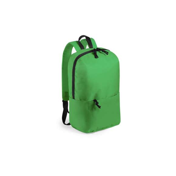 Mochila leisure en resistente poliéster 600D, en extensa gama de vivos colores. Con cierre de cremallera de doble tirador, bolsillo en frontal con cremallera invisible y bolsillo lateral de gran capacidad. Asa de transporte y accesorios en color negro. Espalda y cintas de hombros acolchadas y ajustables. Color blanco especialmente fabricado para marcaje en sublimación.