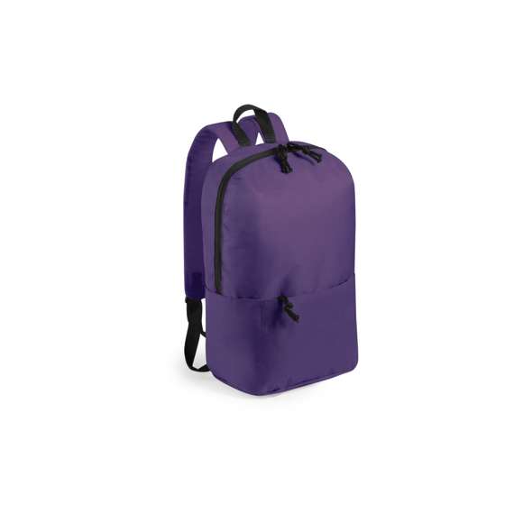 Mochila leisure en resistente poliéster 600D, en extensa gama de vivos colores. Con cierre de cremallera de doble tirador, bolsillo en frontal con cremallera invisible y bolsillo lateral de gran capacidad. Asa de transporte y accesorios en color negro. Espalda y cintas de hombros acolchadas y ajustables. Color blanco especialmente fabricado para marcaje en sublimación.