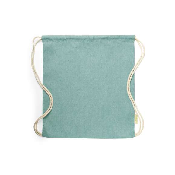 Mochila de cuerdas de línea nature en material 100% algodón reciclado de 120 g/m2. Cuerdas autocierre en algodón, con distintivo eco en etiqueta lateral y disponible en variada gama de colores nature. Resistencia hasta 9kg de peso.