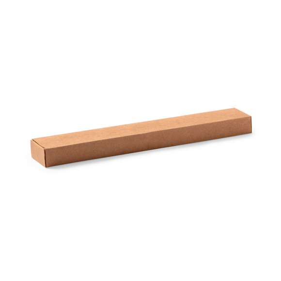 Abanico de línea nature, con varillas de madera y tela en algodón. Presentado en caja individual de diseño eco.