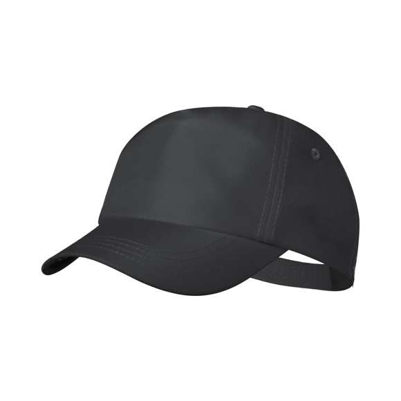 Gorra de línea nature. 5 paneles en material RPET de suave acabado, elaborado a partir de plástico reciclado, para así fomentar la reutilización de residuos plásticos y ayudar a la sostenibilidad del planeta. Con cierre ajustable de velcro y orificios de ventilación bordados, Disponible en variada gama de colores (color blanco especialmente fabricado para impresión en sublimación). Distintivo RPET en etiqueta.