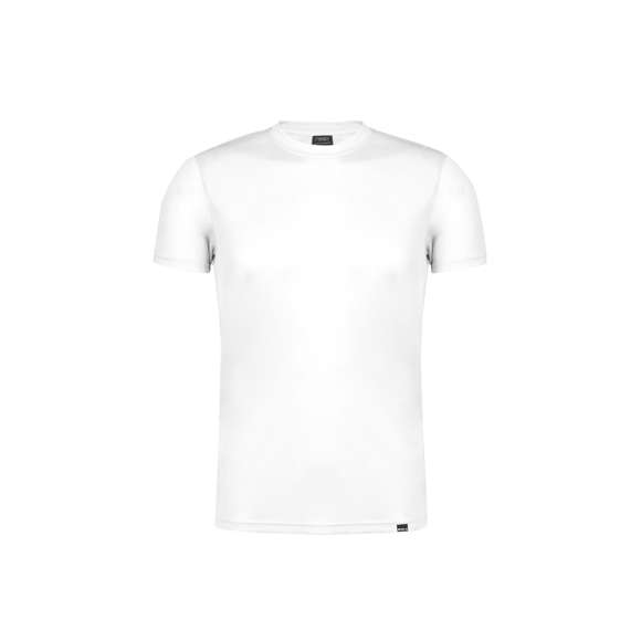 Camiseta técnica para adulto en material RPET transpirable de 135g/m2, elaborado a partir de plástico reciclado, para así fomentar la reutilización de residuos plásticos y ayudar a la sostenibilidad del planeta. Disponible en variada gama de vivos colores y en tallas xs, S, M, L, XL, XXL. Color blanco especialmente fabricado para marcaje en sublimación.