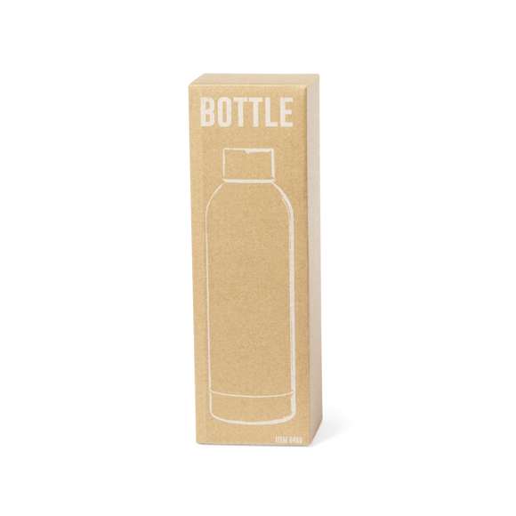 Bidón térmico de 500 ml de capacidad, fabricado en acero inox de doble pared y especialmente diseñado para marcaje en sublimación. De acabado blanco brillo y con tapón a rosca a juego, libre de BPA. Presentado en caja individual de diseño kraft. Disponible manual de instrucciones en español e inglés.
