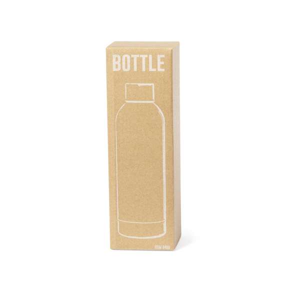 Bidón térmico de 500 ml de capacidad, fabricado en acero inox de doble pared y especialmente diseñado para marcaje en sublimación. De acabado blanco brillo y con tapón a rosca a juego, libre de BPA. Presentado en caja individual de diseño kraft. Disponible manual de instrucciones en español e inglés.