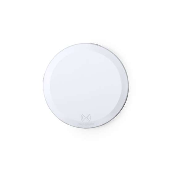 Cargador inalámbrico circular, con función carga rápida de 10W. Base antideslizante e indicador LED de estado de carga. Cable micro USB incluido y compatible con smartphones con tecnología de carga inalámbrica. Presentado en atractiva caja de diseño.