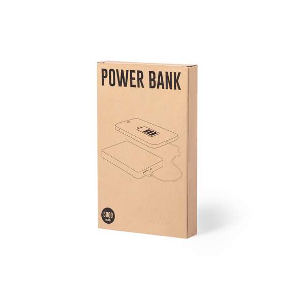 Batería auxiliar externa de línea nature, con carcasa en bambú procedente de cortes naturales. 5.000 mAh de capacidad de carga e indicador de estado de carga. Salida USB y entrada Micro USB -cable incluido-. Con amplia superficie de marcaje y presentado en atractiva caja de diseño eco. Las capacidades mostradas en todas nuestras baterías auxiliares externas son reales, incorporando todas ellas baterías de grado A y no recicladas, con una vida útil de al menos 500 ciclos de carga y según normativa CE. Además, están fabricadas conforme a los estándares RoHS y en cumplimiento con los siguientes requisitos de seguridad: Sistema de protección contra sobrecarga del power bank. Sistema de protección contra descarga completa que proporciona una mayor durabilidad del power bank. Sistema de bloqueo para evitar cortocircuitos. Sistema de transferencia de carga constante, acorde con la capacidad del dispositivo de destino.