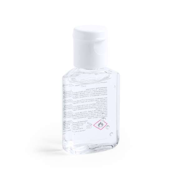  	Gel hidroalcohólico para higiene y limpieza de la piel en bote rellenable de 15 ml, con dosificador y tapón de seguridad. Cuerpo transparente, con tapón en color blanco. Solución con 65% de contenido de alcohol.nbsp   	Artículo con certificación GMP (Good Manufaturing Practices / Normas de Correcta Fabricación) que garantiza el cumplimiento de rigurosas medidas de control para la obtención de un producto seguro y de calidad.