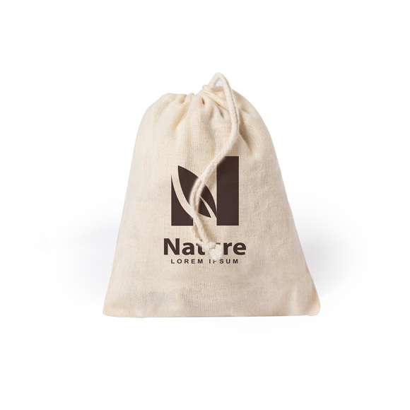 Bolsa plegable de redecilla de gran capacidad. De línea nature enalgodón crudo, con bolsita lisa para impresión de cierre de cordón. Asas largas y plegado de pequeño tamaño para fácil transporte.