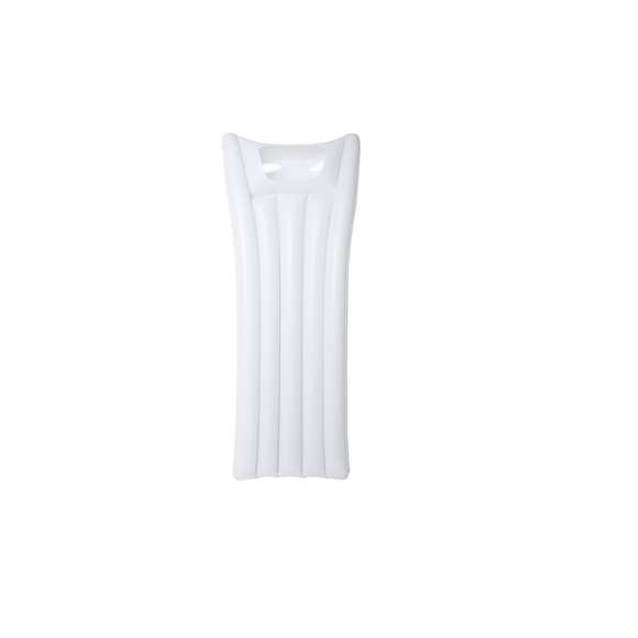 Colchoneta inflable con ventana. En tamaño XL de 180cm y en resistente PVC. Presentada con plegado especial para fácil impresión y disponible en variada gama de colores veraniegos.