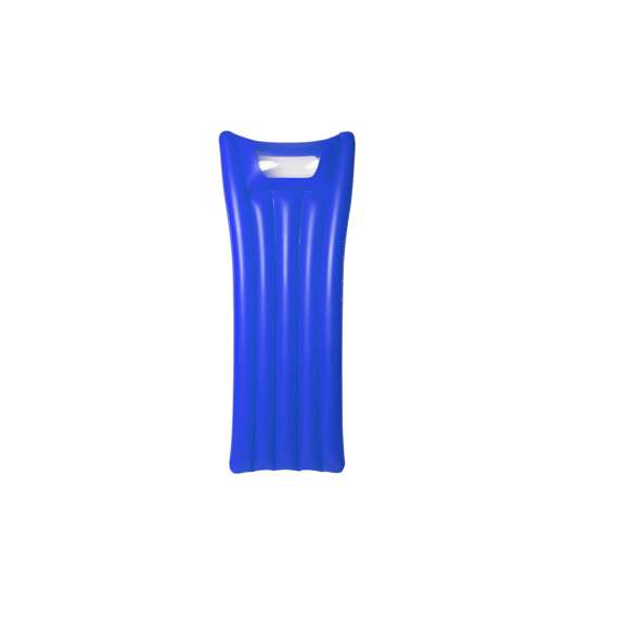 Colchoneta inflable con ventana. En tamaño XL de 180cm y en resistente PVC. Presentada con plegado especial para fácil impresión y disponible en variada gama de colores veraniegos.