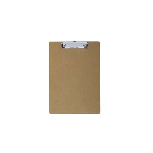  	Clásico organizador en MDF tamaño A4. Con resistente pinza para documentación, con recubrimiento en las esquinas para no dañar los documentos.