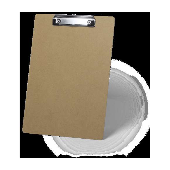  	Clásico organizador en MDF tamaño A4. Con resistente pinza para documentación, con recubrimiento en las esquinas para no dañar los documentos.