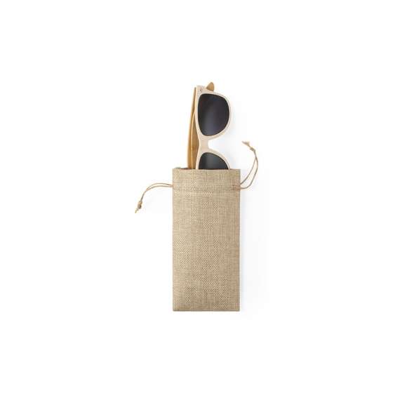 Funda en poliéster de acabado crudo, con cintas ajustables y suave interior.