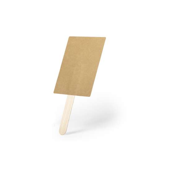 Pai Pai de línea nature en cartón reciclado, con mango de madera.