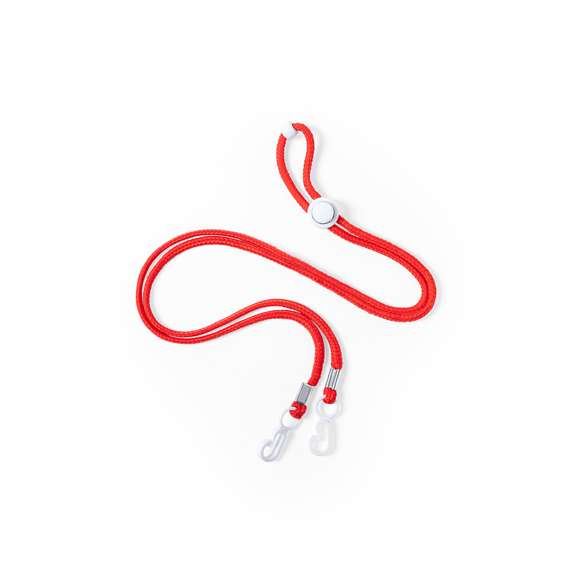 Original lanyard con cordón tubular en poliéster extra resistente. Con accesorio ajustador y doble gancho. Disponible en variada gama de colores, accesorios siempre en blanco.