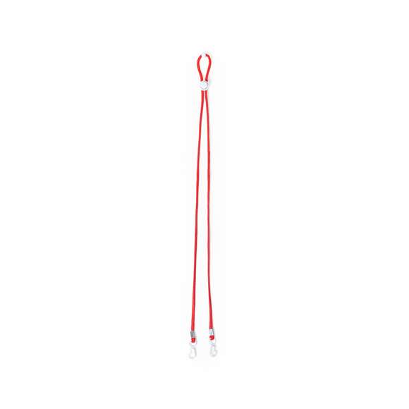 Original lanyard con cordón tubular en poliéster extra resistente. Con accesorio ajustador y doble gancho. Disponible en variada gama de colores, accesorios siempre en blanco.