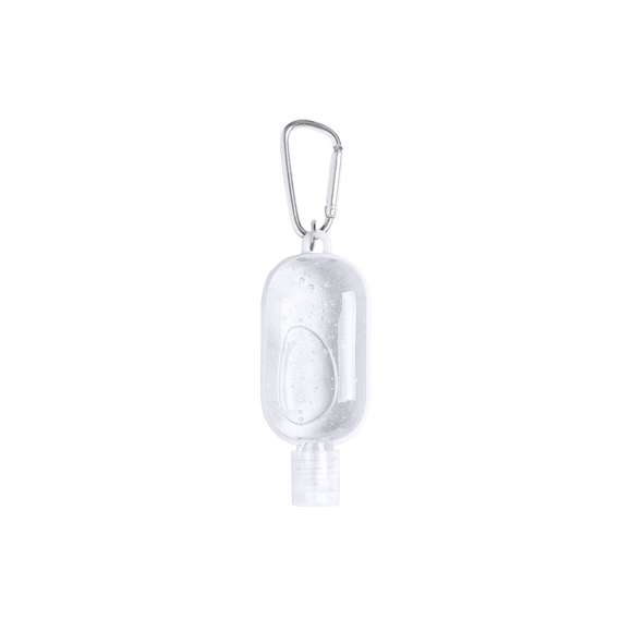 Gel hidroalcohólico para higiene y limpieza de la piel en bote rellenable de 30 ml, con extracto balsámico de Aloe Vera. Cuerpo en variada gama de colores, con dosificador, tapón de seguridad y mosquetón para transporte / fijación. Solución con 65% de contenido de alcohol.  Artículo con certificación GMP (Good Manufaturing Practices / Normas de Correcta Fabricación) que garantiza el cumplimiento de rigurosas medidas de control para la obtención de un producto seguro y de calidad.  Disponible certificación 94/62/EC.  Artículo con certificación GMP (Good Manufaturing Practices / Normas de Correcta Fabricación) que garantiza el cumplimiento de rigurosas medidas de control para la obtención de un producto seguro y de calidad.
