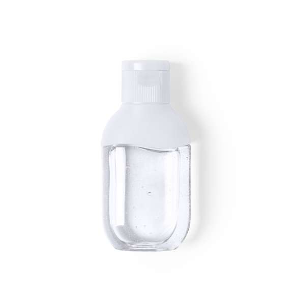 Gel hidroalcohólico para higiene y limpieza de la piel en bote rellenable de 30 ml, con extracto balsámico de Aloe Vera. Cuerpo transparente con detalle y tapón de acabado sólido, en variada gama de colores. Con dosificador y tapón de seguridad. Solución con 65% de contenido de alcohol.Disponible certificación 94/62/EC.Artículo con certificación GMP (Good Manufaturing Practices / Normas de Correcta Fabricación) que garantiza el cumplimiento de rigurosas medidas de control para la obtención de un producto seguro y de calidad.