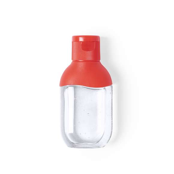 Gel hidroalcohólico para higiene y limpieza de la piel en bote rellenable de 30 ml, con extracto balsámico de Aloe Vera. Cuerpo transparente con detalle y tapón de acabado sólido, en variada gama de colores. Con dosificador y tapón de seguridad. Solución con 65% de contenido de alcohol.Disponible certificación 94/62/EC.Artículo con certificación GMP (Good Manufaturing Practices / Normas de Correcta Fabricación) que garantiza el cumplimiento de rigurosas medidas de control para la obtención de un producto seguro y de calidad.