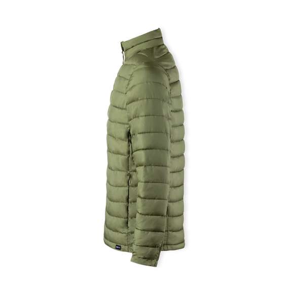 <p>Chaqueta unisex en cálido y suave material 100% poliéster RPET, elaborado a partir de<strong> plástico reciclado</strong> para así fomentar la reutilización de residuos plásticos y contribuir a la sostenibilidad del planeta.  En material extra ligero efecto pluma, resistente al agua y cortavientos, con acolchado interior. Cremallera de cuello con tapeta y cinta en tirador amplios bolsillos laterales con cremallera. Distintivo RPET en etiqueta y disponible en variada gama de colores. Tallas S, M, L, XL, XXL.</p>