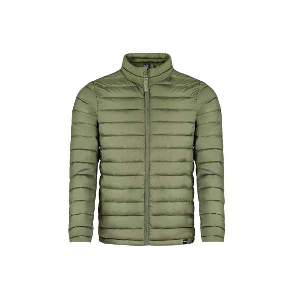 <p>Chaqueta unisex en cálido y suave material 100% poliéster RPET, elaborado a partir de<strong> plástico reciclado</strong> para así fomentar la reutilización de residuos plásticos y contribuir a la sostenibilidad del planeta.  En material extra ligero efecto pluma, resistente al agua y cortavientos, con acolchado interior. Cremallera de cuello con tapeta y cinta en tirador amplios bolsillos laterales con cremallera. Distintivo RPET en etiqueta y disponible en variada gama de colores. Tallas S, M, L, XL, XXL.</p>