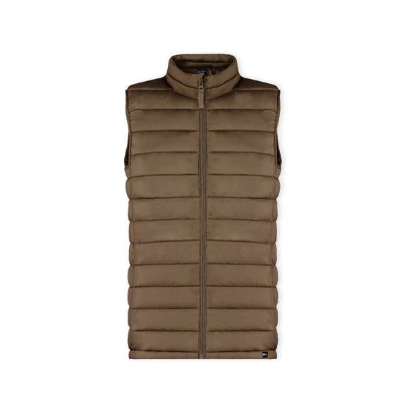 <p>Chaleco unisex en cálido y suave material 100% poliéster RPET, elaborado a partir de<strong> plástico reciclado</strong> para así fomentar la reutilización de residuos plásticos y contribuir a la sostenibilidad del planeta.  En material extra ligero efecto pluma, resistente al agua y cortavientos, con acolchado interior. Cremallera de cuello con tapeta y cinta en tirador amplios bolsillos laterales con cremallera. <strong>Distintivo RPET</strong> en etiqueta y disponible en variada gama de colores. Tallas S, M, L, XL, XXL.</p>