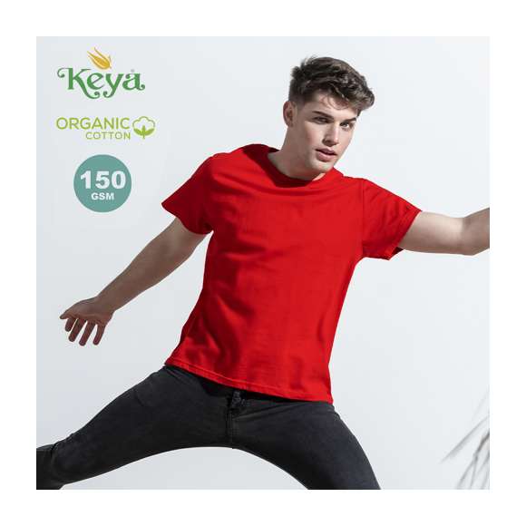 Camiseta de línea nature para adulto. Fabricada en material 100% algodón orgánico peinado ring-spun, tejido single jersey de 150g/m2. Disponible en variada gama de colores, con distintivo organic en etiqueta y en tallas S, M, L, XL, XXL.
