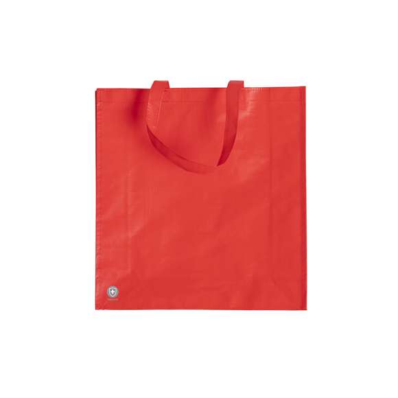 Bolsa antibacteriana en PP-woven de alta resistencia y acabado mate. Disponible en variada gama de colores, con asas medianas reforzadas de 50 cm de largo. Acabado cosido, con fuelles y ribetes reforzados.  Los productos con tratamientos antibacterianos son capaces de reducir drásticamente las cargas bacterianas presentes en las superficies de los materiales, gracias a la incorporación de agentes microbianos permanentes estáticos, con alta efectividad para inhibir y prevenir la contaminación bacteriana.  Artículo de acuerdo al estándar ISO 22196, que determina la actividad antibacteriana en materiales plásticos y superficies no porosas, lo que permite conocer la efectividad de inhibición microbiana que tienen los aditivos sobre los objetos tratados mediante una evaluación cuantitativa.
