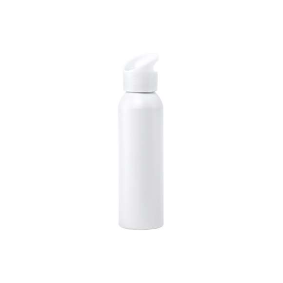 Bidón de 600ml de capacidad en aluminio en acabado mate. Tapón de rosca a juego, con sistema de fácil apertura y libre de BPA. Disponible en variada gama de colores mates y presentado en atractiva caja de diseño.
