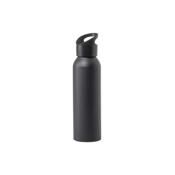 Bidón de 600ml de capacidad en aluminio en acabado mate. Tapón de rosca a juego, con sistema de fácil apertura y libre de BPA. Disponible en variada gama de colores mates y presentado en atractiva caja de diseño.