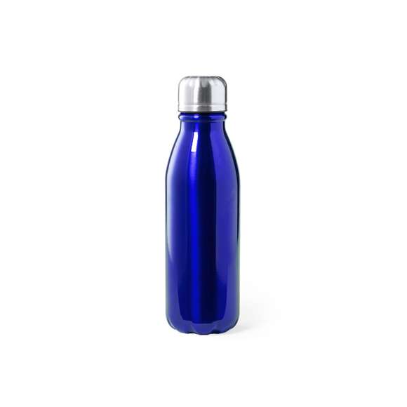 Bidón de aluminio de 550ml de capacidad. Fabricado en resistente aluminio libre de BPA. Disponible en variada gama de colores. Presentado individualmente en una atractiva caja de diseño.