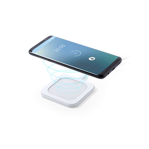 Auriculares intraurales Bluetooth® 5.0 con base de carga inalámbrica 5w, Compatible con dispositivos equipados con tecnología de carga inalámbrica. En elegante acabado de color blanco y de diseño ergonómico. Incluyen botón de control integrado en el auricular y cuentan con batería de litio. Base de carga a juego y luz LED de estado de carga. Función manos libres y recargables, con cable de carga incluido. Presentados en estuche individual de lujo con tapa de bisagra y en atractiva caja individual de diseño.