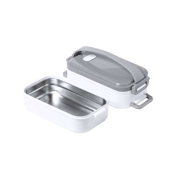  	Fiambrera térmica de 850ml de capacidad. Fabricada en acero inox y PP, libre de BPA. Incluye 2 compartimentos independientes con bandejas en acero inox y cierre hermético, de 500ml y 350ml de capacidad respectivamente. Ideal para una correcta conservación del calor, con posibilidad de prolongación añadiendo agua caliente.