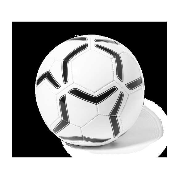 Balón de fútbol en suave polipiel, tamaño FIFA 5. De diseño bicolor y presentado en bolsa individual.