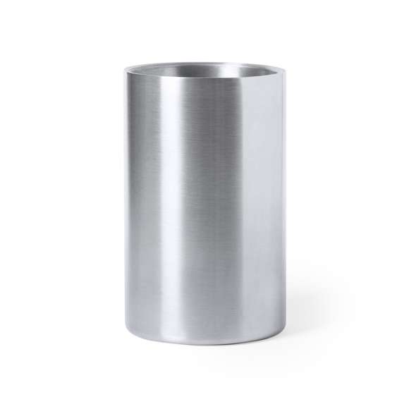 Enfriador, fabricado en acero inox de acabado mate para 1 botella. Presentado en atractiva caja de diseño.