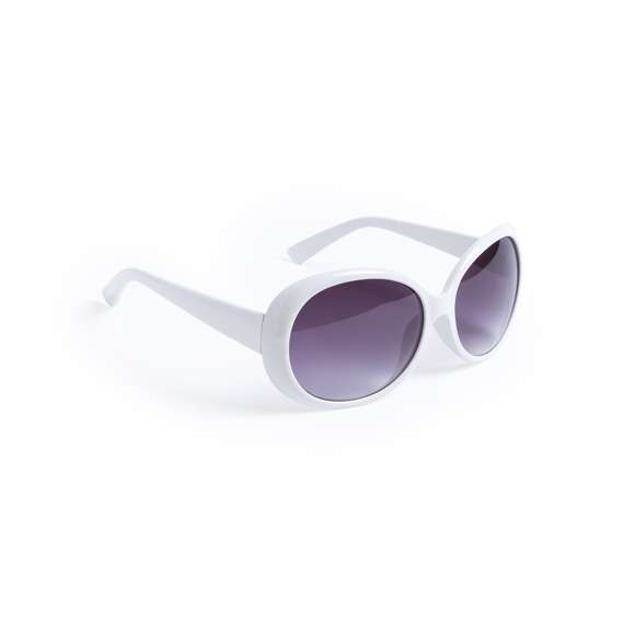 Gafas de sol con protección UV400 de clásico diseño. Con montura en divertidos colores y lentes en color negro.