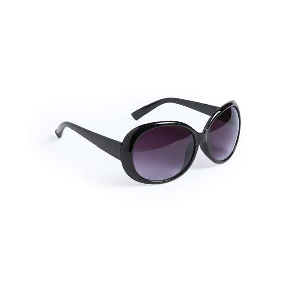 Gafas de sol con protección UV400 de clásico diseño. Con montura en divertidos colores y lentes en color negro.
