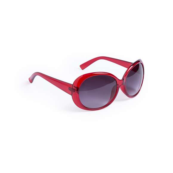 Gafas de sol con protección UV400 de clásico diseño. Con montura en divertidos colores y lentes en color negro.
