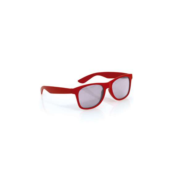 Gafas de sol para niño con protección UV400 de clásico diseño. Con montura en divertidos colores y lentes en color negro.