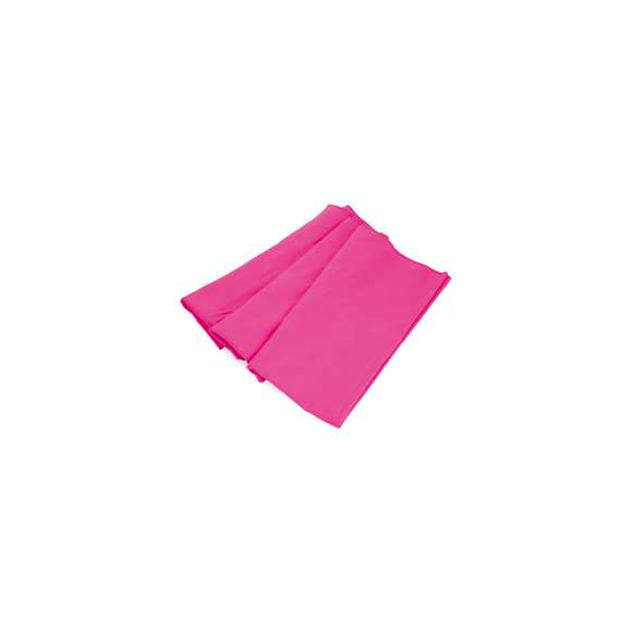 Toalla de 138x72cmcm en absorbente y suave microfibra de 200g/m2 en variados colores. Presentada en práctica bolsa de transporte de redecilla con accesorio de ajuste.