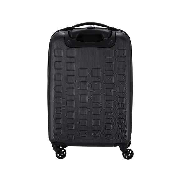 Trolley de Antonio Miró de 4 ruedas telescópicas en material ABS rígido de alta resistencia y elegante diseño de cuadros. Compartimento principal con cierre de cremallera de doble tirador y lateral con cierre de seguridad de combinación numérica. Con asa de mano de cómodo y suave tacto y logotipo de la marca en chapa exterior. Interior forrado, de doble compartimento con cintas elásticas de sujeción.
