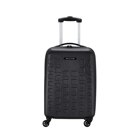 Trolley de Antonio Miró de 4 ruedas telescópicas en material ABS rígido de alta resistencia y elegante diseño de cuadros. Compartimento principal con cierre de cremallera de doble tirador y lateral con cierre de seguridad de combinación numérica. Con asa de mano de cómodo y suave tacto y logotipo de la marca en chapa exterior. Interior forrado, de doble compartimento con cintas elásticas de sujeción.
