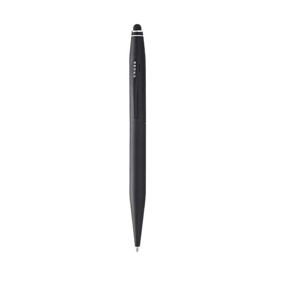 Bolígrafo puntero de Cross modelo Tech 2. Con mecanismo retráctil, de clásico diseño bicolor, cuerpo metálico en suave acabado de variados colores y original clip en negro. Presentado en elegante estuche individual en color negro, con logotipo de la marca e interior en suave antelina a juego. En tinta negra.