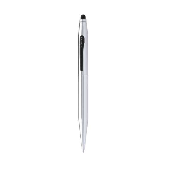 Bolígrafo puntero de Cross modelo Tech 2. Con mecanismo retráctil, de clásico diseño bicolor, cuerpo metálico en suave acabado de variados colores y original clip en negro. Presentado en elegante estuche individual en color negro, con logotipo de la marca e interior en suave antelina a juego. En tinta negra.