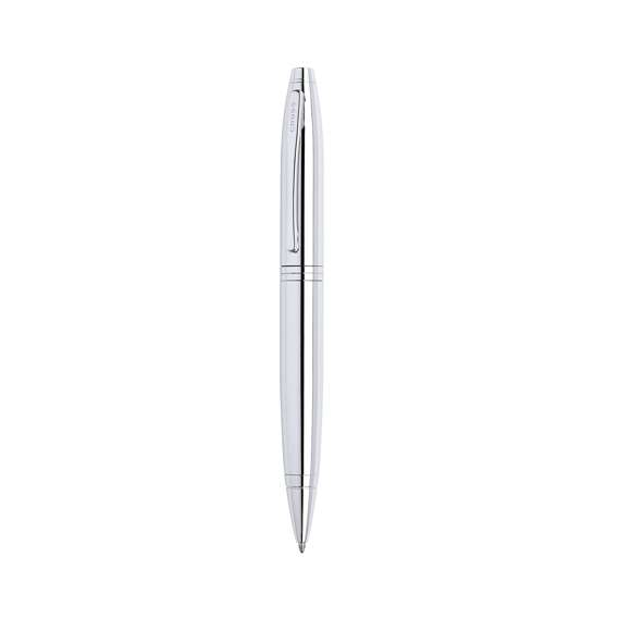 Bolígrafo modelo Calais de Cross. Con mecanismo retráctil, de elegante diseño bicolor y cuerpo metálico en suave acabado en variados colores. Presentado en elegante estuche individual en color negro, con logotipo de la marca e interior en suave antelina a juego. En tinta negra.