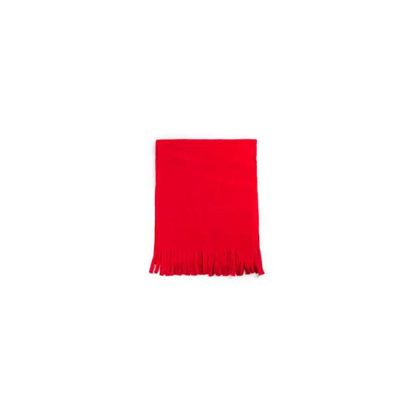 Suave y cálida bufanda de polar fleece de 200g/m2 con tratamiento anti-pilling. En variados colores y con extremos acabados en flecos.