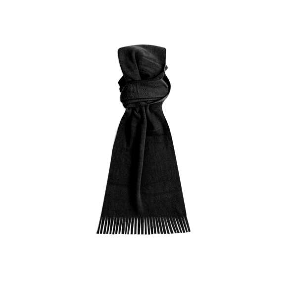 Suave y cálida bufanda de polar fleece de 200g/m2 con tratamiento anti-pilling. En variados colores y con extremos acabados en flecos.