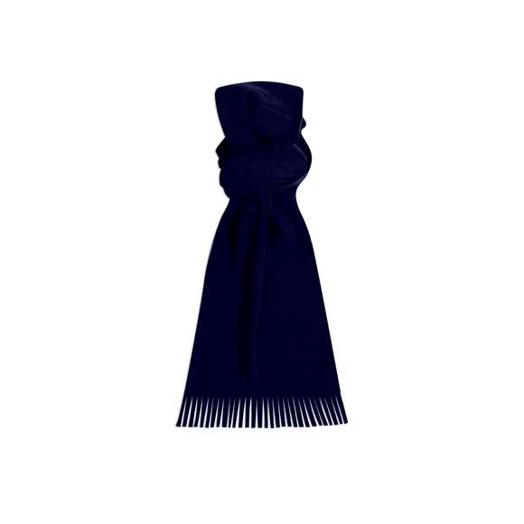 Suave y cálida bufanda de polar fleece de 200g/m2 con tratamiento anti-pilling. En variados colores y con extremos acabados en flecos.