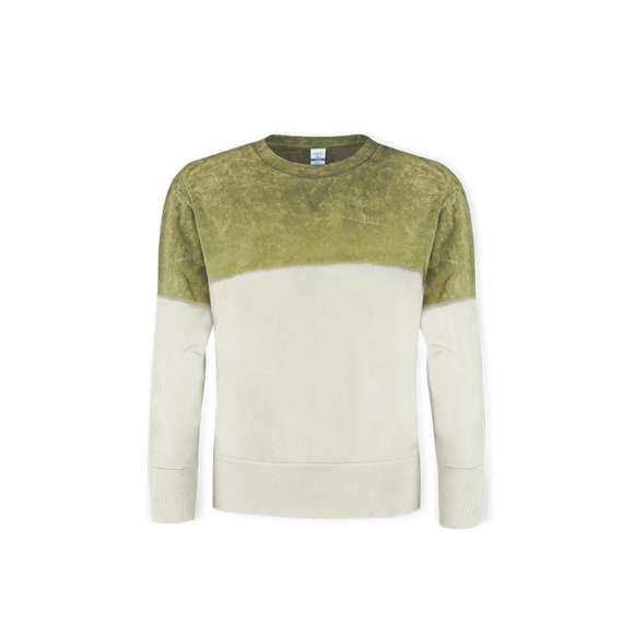 Sudadera unisex bicolor con efecto lavado y tintado en prenda, lo que hace que cada pieza sea única e irrepetible. Confeccionada en 100% algodón peinado de 280g/m2. Tacto suave y corte moderno. Elásticos de puños y bajo en ancho extra para un ajuste perfecto. Cuello redondo estrecho en canalé 2x2. Dobles costuras para una mayor durabilidad y resistencia al uso intensivo. Etiqueta fácilmente removible. Disponible en tallas XS, S, M, L, XL y XXL.